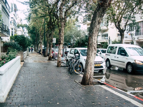 Tel Aviv Israel Febrero 2019 Vista Personas Israelíes Desconocidas Caminando —  Fotos de Stock