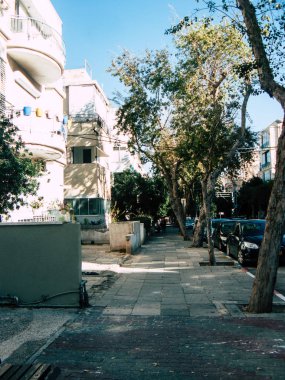 Tel Aviv İsrail 18 Şubat 2019 Tel Aviv sokaklarında öğleden sonra görünümünü