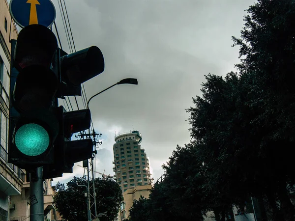 Tel Aviv Israel Fevereiro 2019 Vista Das Ruas Tel Aviv — Fotografia de Stock