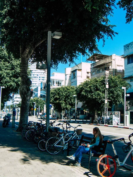 Tel Aviv Israël Februari 2019 Weergave Van Onbekende Israëlische Volk — Stockfoto