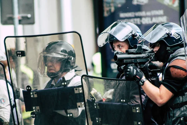 Riot in Frankrijk — Stockfoto