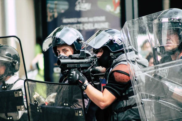 Riot in Frankrijk — Stockfoto