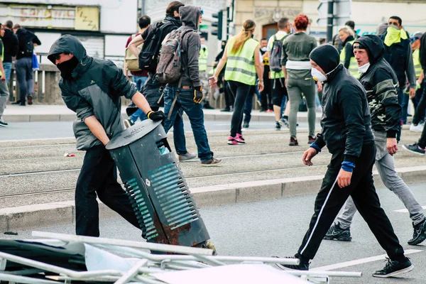 Disturbios en Francia — Foto de Stock