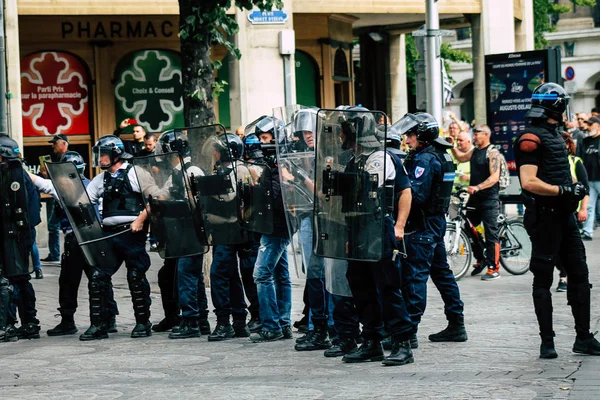 Riot in Frankrijk — Stockfoto