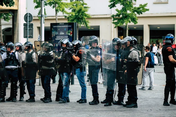 Бунт у Франції — стокове фото