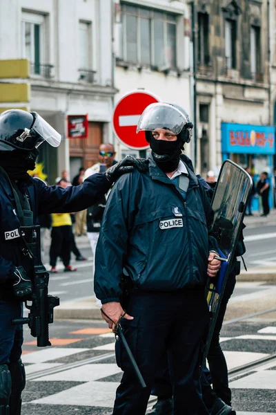 Disturbios en Francia — Foto de Stock