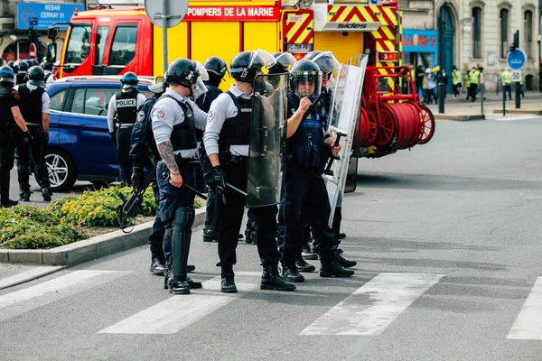 Disturbios en Francia — Foto de Stock