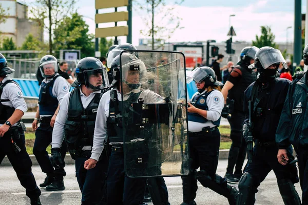 Беспорядки во Франции — стоковое фото
