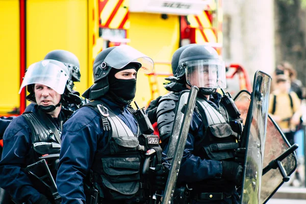 Disturbios en Francia — Foto de Stock