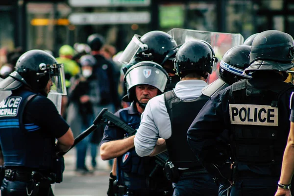 Disturbios en Francia — Foto de Stock