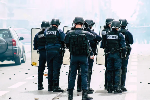 Бунт у Франції — стокове фото