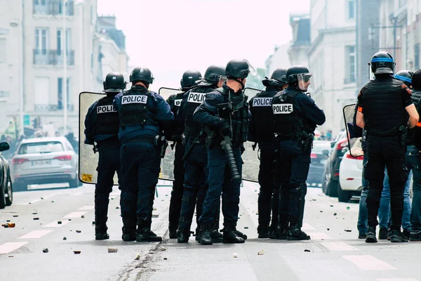 Disturbios en Francia — Foto de Stock