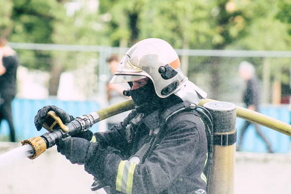 Disturbios en Francia — Foto de Stock