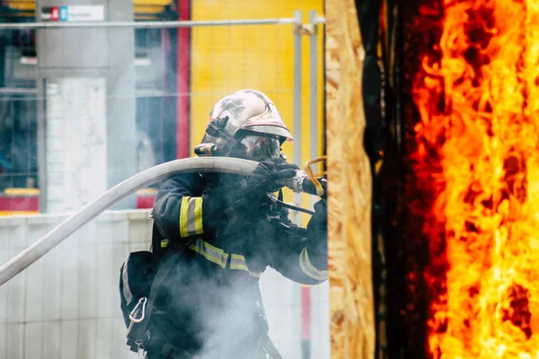 Riot in France Stock Image