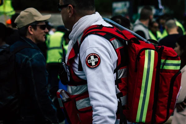 Disturbios en Francia — Foto de Stock