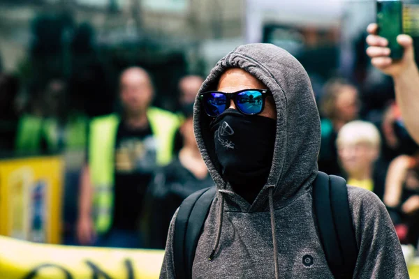 Ausschreitungen in Frankreich — Stockfoto