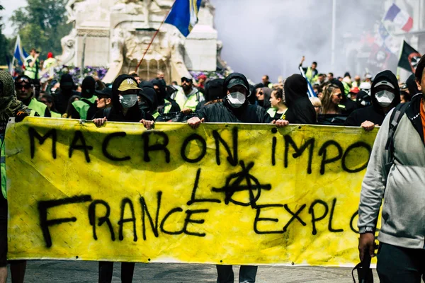 Беспорядки во Франции — стоковое фото