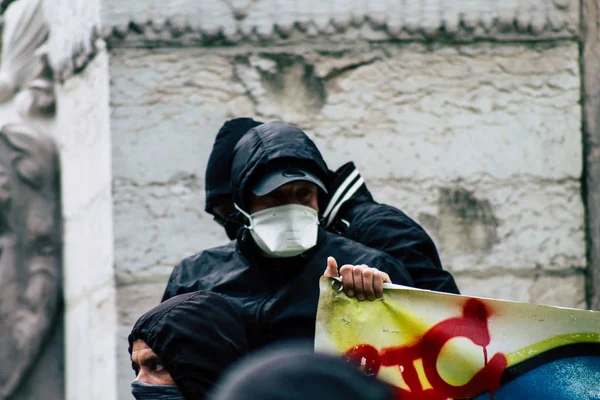 Motins em França — Fotografia de Stock