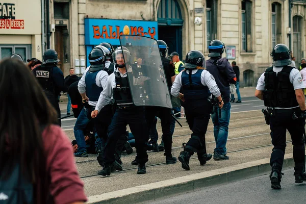 Riot i Frankrike — Stockfoto