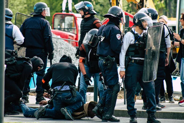 Riot i Frankrike — Stockfoto