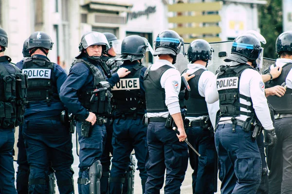 Disturbios en Francia — Foto de Stock