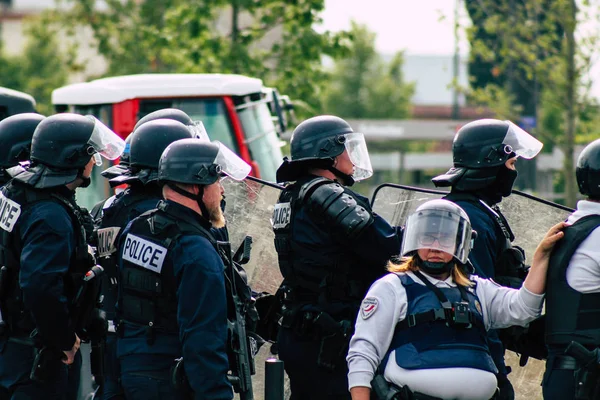 Riot in Frankrijk — Stockfoto