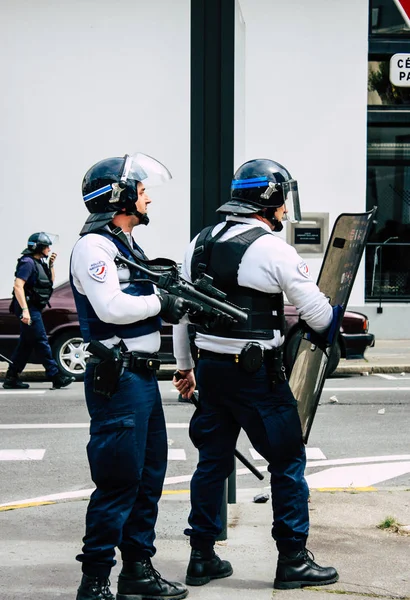 Disturbios en Francia — Foto de Stock