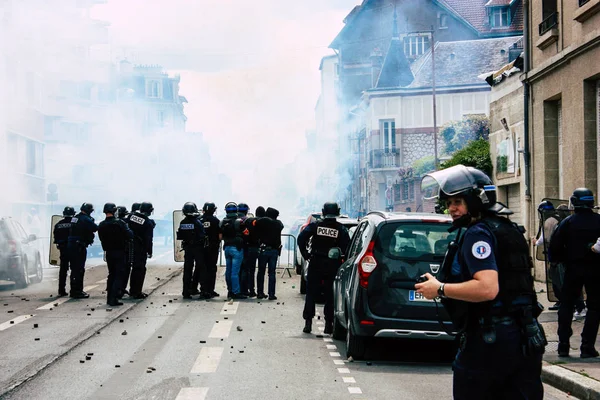 Motins em França — Fotografia de Stock