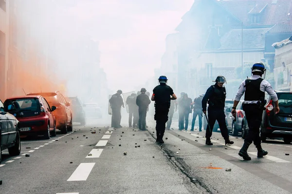Riot in Frankrijk — Stockfoto