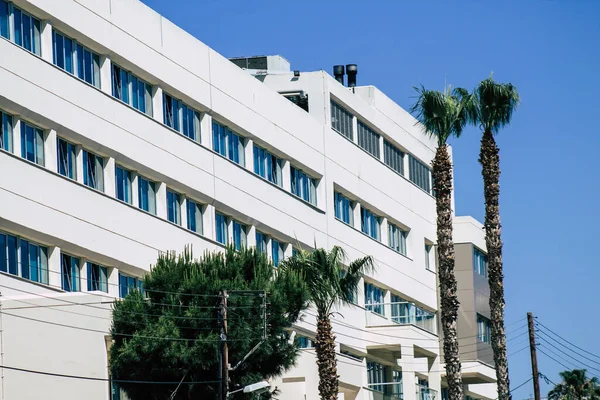 Limassol Cyprus Mei 2020 Gezicht Gevel Van Een Gebouw Straten — Stockfoto