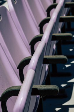 Kıbrıs Rum Kesimi 28 Mayıs 2020 'de Kıbrıs Rum Kesimi' nin Limasol kentinin göbeğindeki sahil caddesinde bulunan belediye dans merkezinin görüntüsü