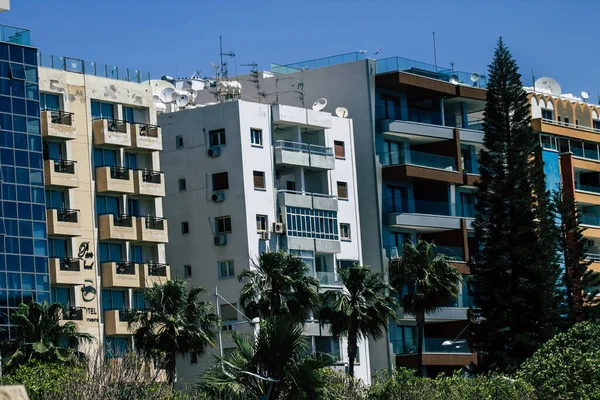 Limassol Cyprus Травня 2020 Вид Фасад Будівлі Вулицях Лімасола Острові — стокове фото