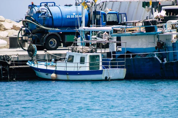 Limassol Zypern Mai 2020 Blick Auf Ein Boot Das Alten — Stockfoto