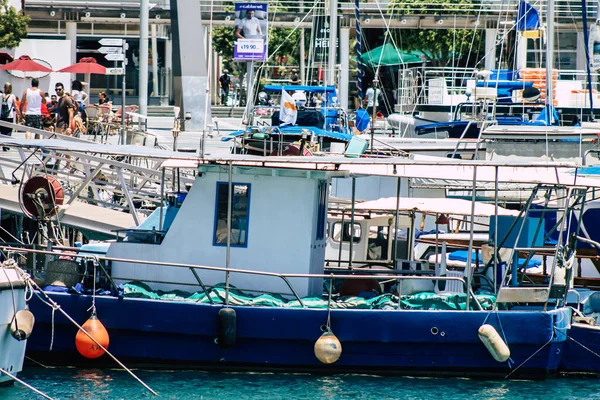 Limassol Cyprus May 2020 View Boat Moored Old Port Limassol — Stock Photo, Image