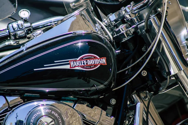 Limassol Chypre Mai 2020 Gros Plan Une Moto Harley Davidson — Photo