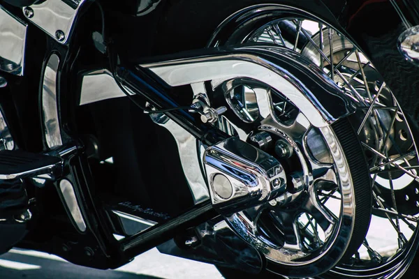 Limassol Kypr Květen 2020 Detailní Záběr Dědictví Softail Harley Davidson — Stock fotografie