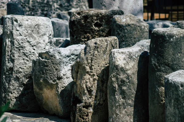 Limassol Chipre Junio 2020 Vista Las Ruinas Arqueológicas Del Castillo — Foto de Stock