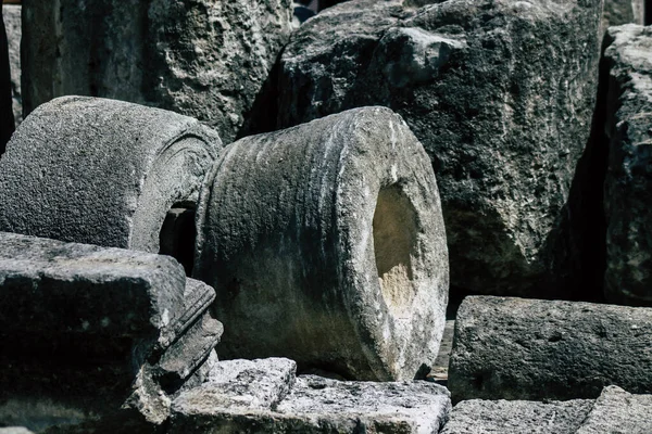 Limassol Chipre Junho 2020 Vista Das Ruínas Arqueológicas Castelo Medieval — Fotografia de Stock