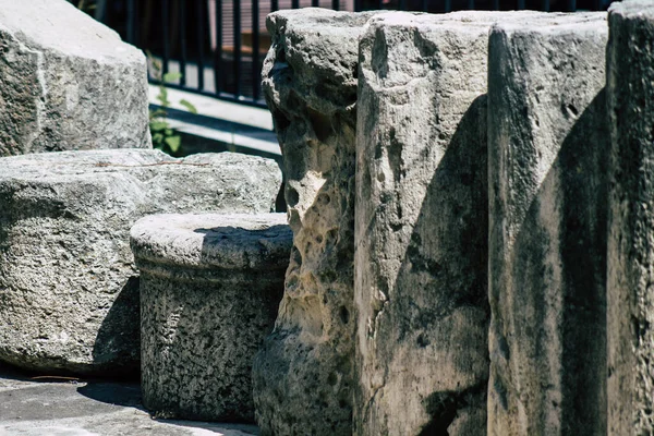 Limassol Cyprus June 2020 View Archaeological Ruins Medieval Limassol Castle — Stock Photo, Image