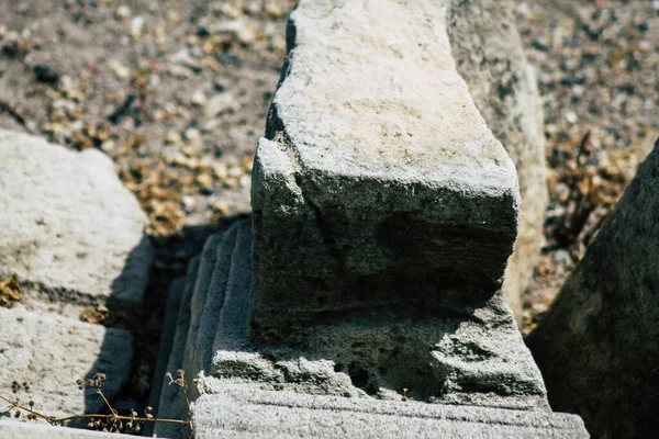 Limassol Chipre Junio 2020 Vista Las Ruinas Arqueológicas Del Castillo — Foto de Stock