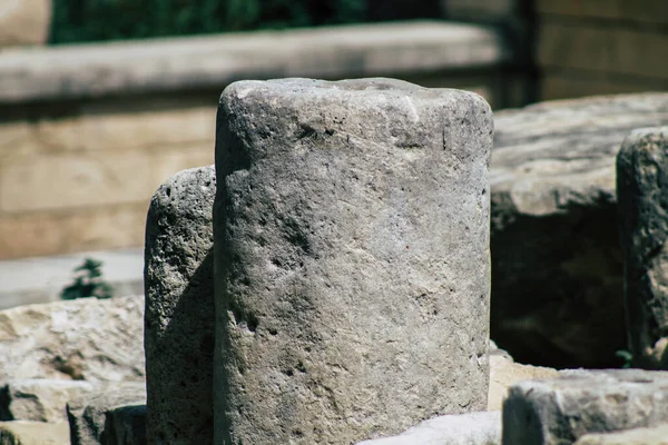 Лимассол Кипр Июня 2020 Вид Археологические Руины Средневекового Замка Лимассол — стоковое фото