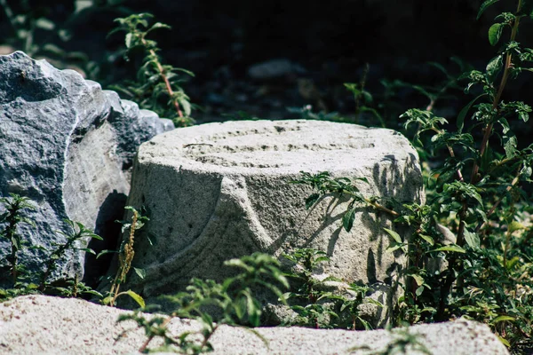 Limassol Cyprus Juni 2020 Zicht Archeologische Ruïnes Van Het Middeleeuwse — Stockfoto