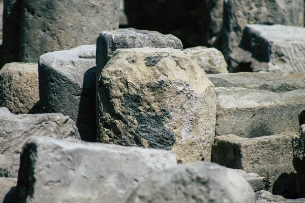 Limassol Cyprus June 2020 View Archaeological Ruins Medieval Limassol Castle — Stock Photo, Image