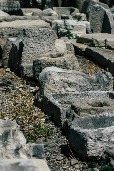 Limassol Cyprus June 2020 View Archaeological Ruins Medieval Limassol Castle — Stock Photo, Image