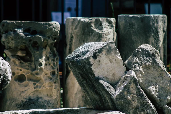 Limassol Chipre Junho 2020 Vista Das Ruínas Arqueológicas Castelo Medieval — Fotografia de Stock