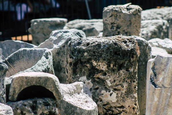 Limassol Chipre Junio 2020 Vista Las Ruinas Arqueológicas Del Castillo —  Fotos de Stock