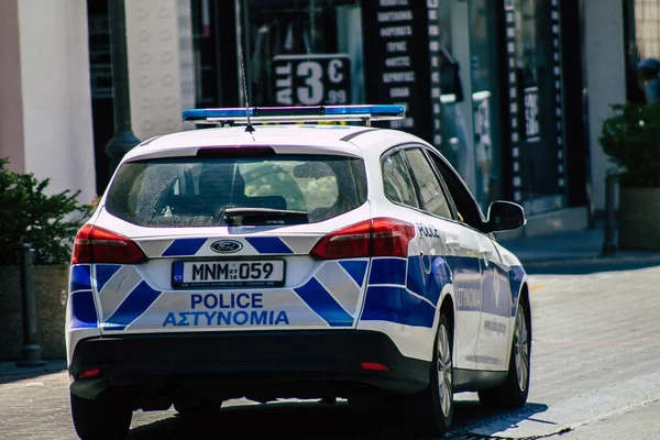 Limassol Zypern Juni 2020 Blick Auf Ein Traditionelles Zyprisches Polizeiauto — Stockfoto