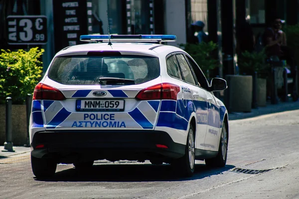 Limassol Zypern Juni 2020 Blick Auf Ein Traditionelles Zyprisches Polizeiauto — Stockfoto