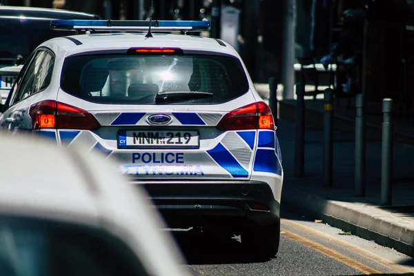 Limassol Zypern Juni 2020 Blick Auf Ein Traditionelles Zyprisches Polizeiauto — Stockfoto