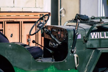 Kıbrıs Rum Kesimi 3 Haziran 2020 'de Kıbrıs Rum Kesimi' nin Limasol adasında park halindeki bir Amerikan ordusu jipinin görüntüsü